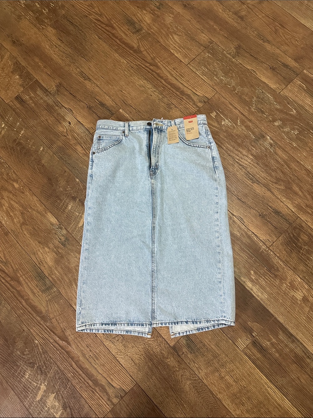 Levi's Light Blue Denim Midi Skirt size 31